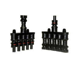 MC4 Cabang 5 (5-IN to 1-OUT) 5T T-Type 1000V Max 50A Solar Panel Surya